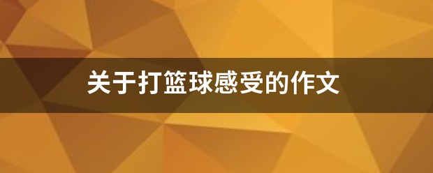 篮球训练心得300字左右作文